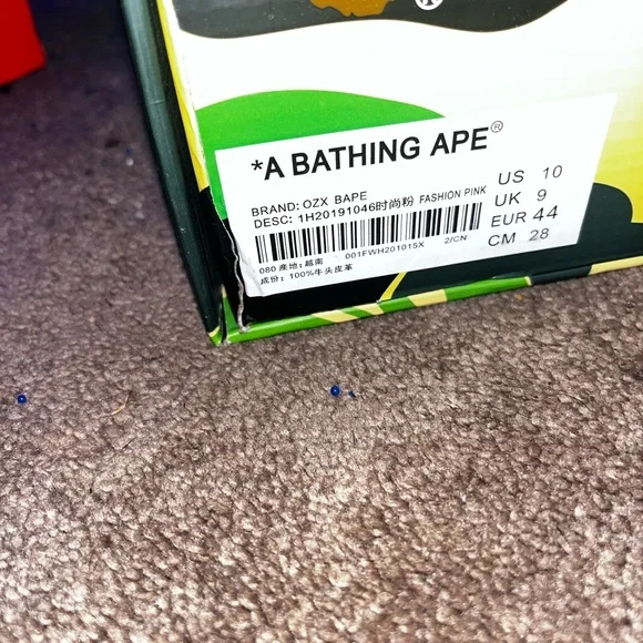 Bape Pink and White Skate Sneakers - Picture 6 of 6